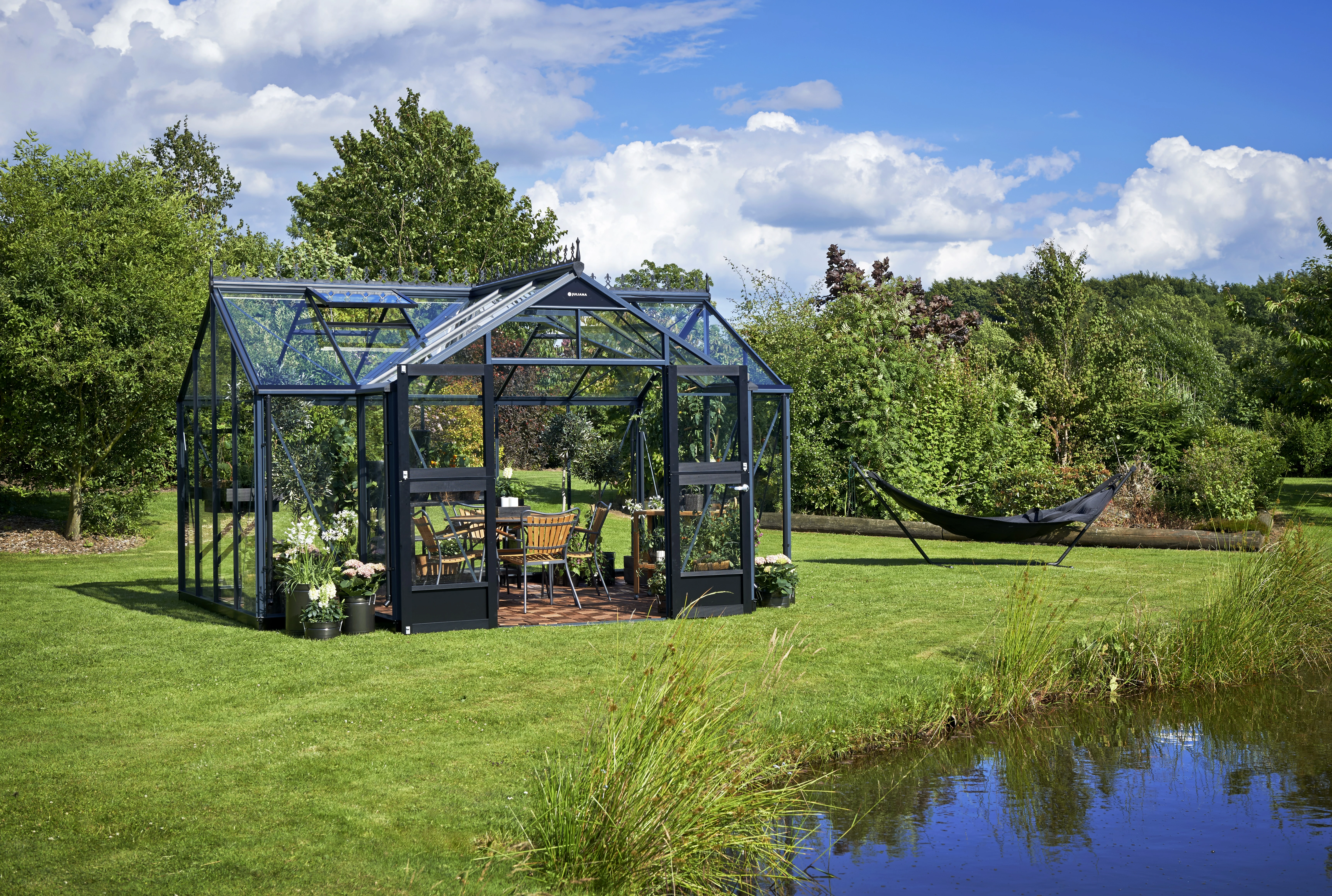 Royal Well Tuinkas Orangeri 15,1 439 x 368 cm Antraciet - Afbeelding 5